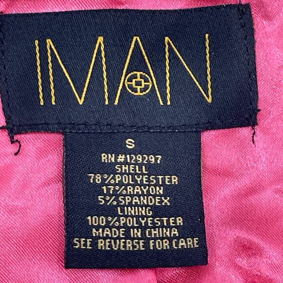 Iman Women's Blazer, Tan With Pink Lining, Size Small - Picture 4 of 9